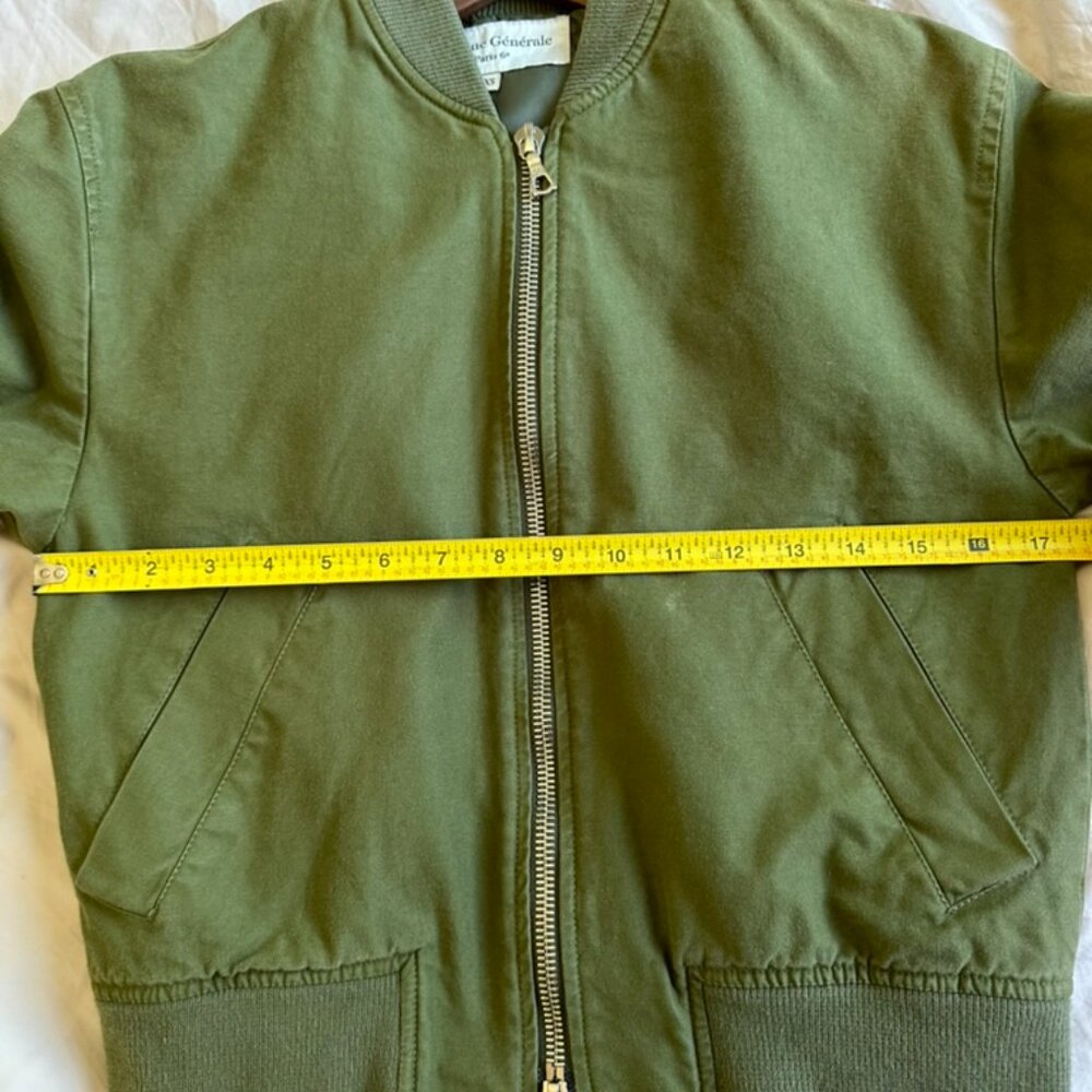 NWOT Officine Generale Women's Army Green Zip Bomber Jacket SM